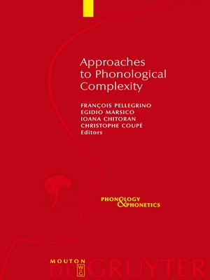 cover image of Approaches to Phonological Complexity